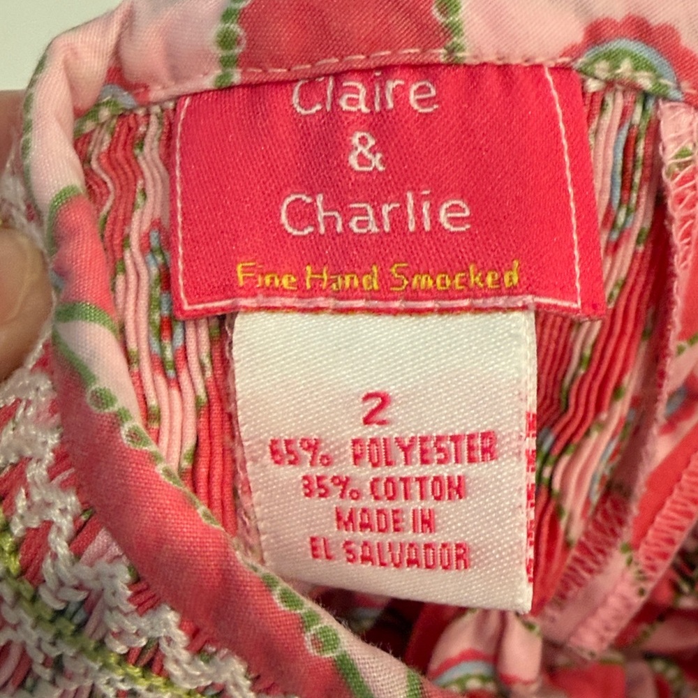 Pink Floral Kids Dress - Picture 5 of 5